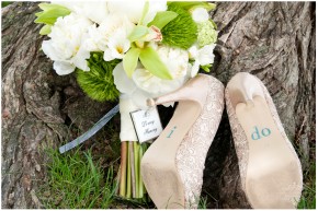 shoes and bouquet