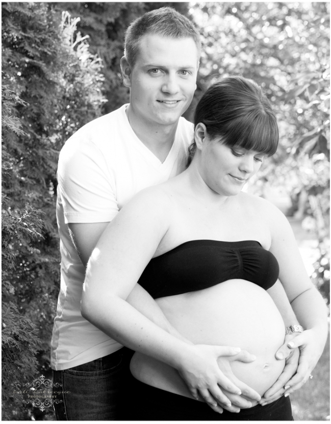 black and white photo of couple