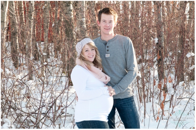 Snow Maternity Session