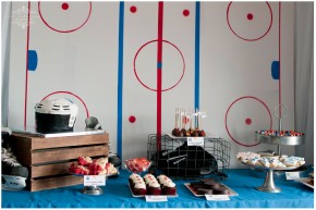 Oilers Themed Party Table