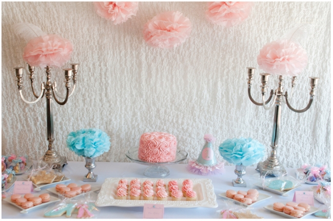 Pink & Blue themed Cake Smash