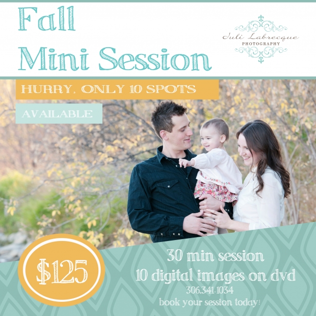 FALL MINI Photo Session Saskatoon